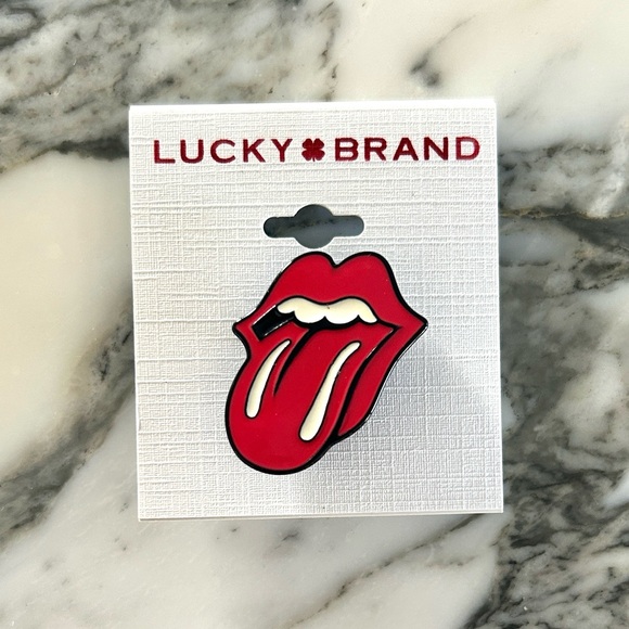 Lucky Brand Accessories - Lucky Brand Limited Edition Rolling Stones Tongue Enamel Pin